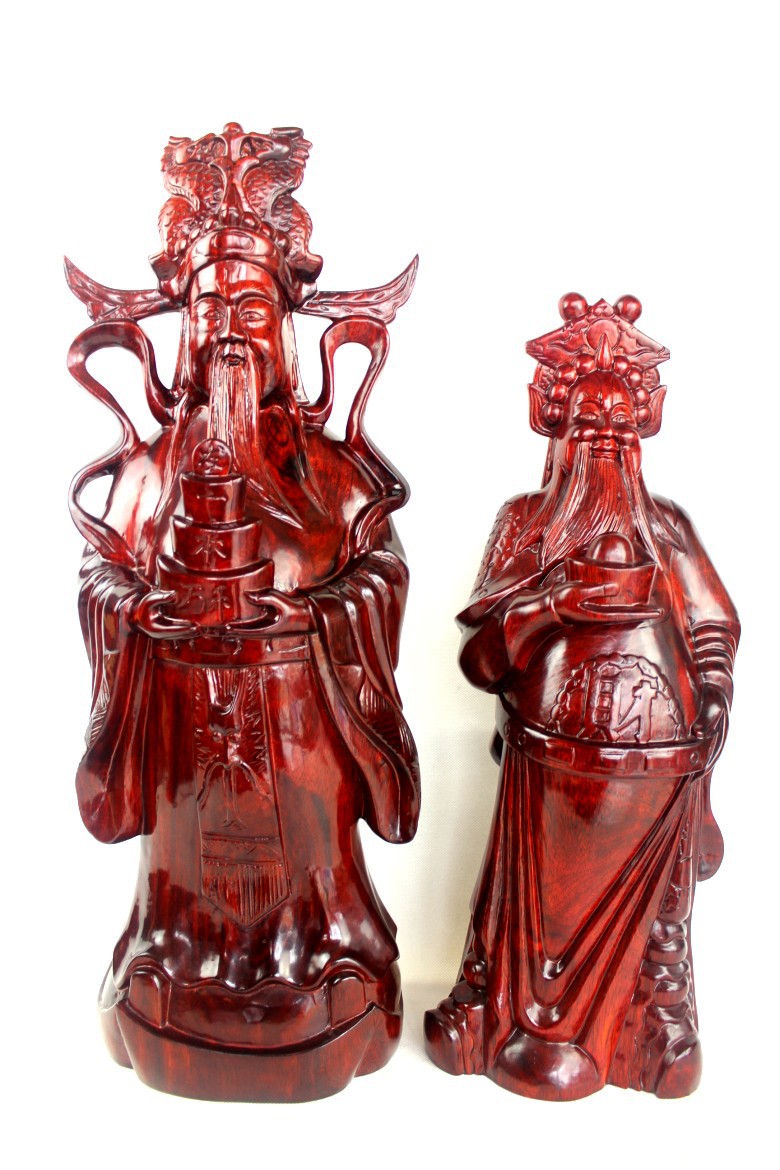 廠家直銷紅木工藝品財神擺件 木質(zhì)工藝品 武財神爺佛像 一件起