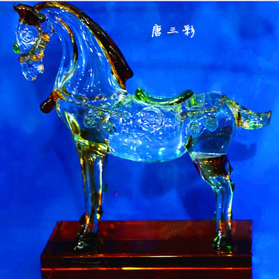 【水晶禮品 高檔飾品 唐三彩 水晶工藝品 時(shí)尚家居擺件 送領(lǐng)導(dǎo)】?jī)r(jià)格,廠家,圖片,水晶工藝品,廣州東赫商貿(mào)-