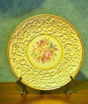 裝飾工藝品編織花紋瓷盤(pán)下載 7790559