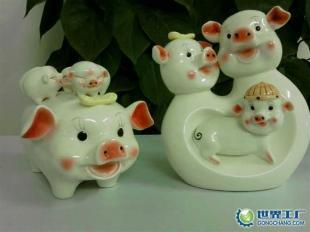 供應五子豬合家歡存錢罐_禮品、工藝品、飾品_世界工廠網中國產品信息庫